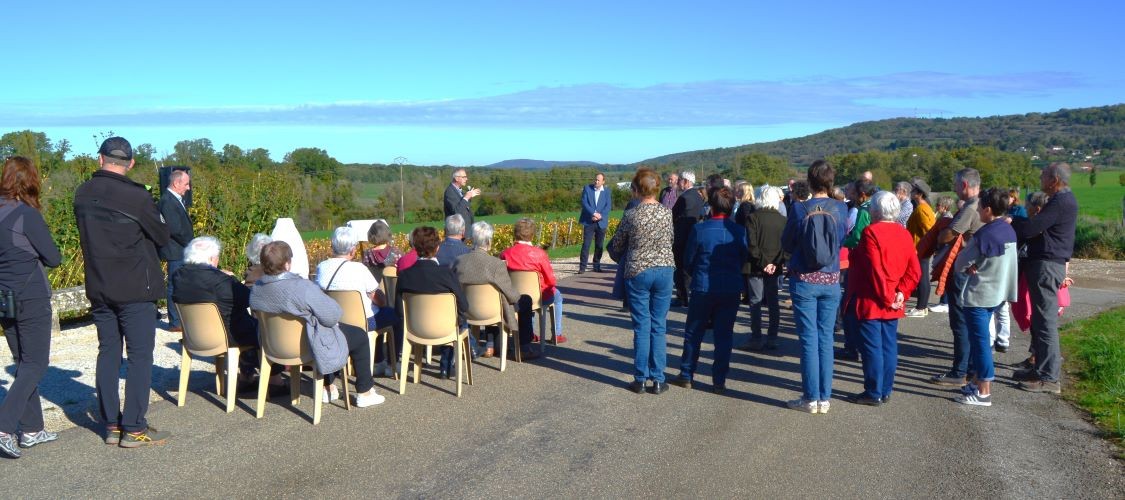 Inauguration de la borne saunière de Montigny-lès-Arsures, 22 0ctobre 2022
